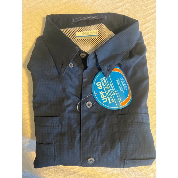 Columbia PFG Bahama II Fishing Shirt Men’s XL Blue UPF 40 Sun Protection NWT - Picture 7 of 7
